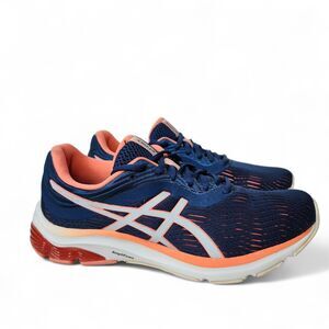 Asics Blue and Peach Running Shoes